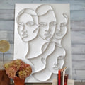 3D Minimalist Faces Wall Art by Tailored Canvases