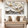 3D Minimalist Flower Wall Art II by Tailored Canvases