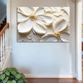 3D Minimalist Flower Wall Art II by Tailored Canvases