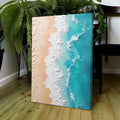 3D Minimalist Pink and Blue Ocean Wall Art by Tailored Canvases