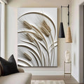 3D Minimalist Wheat Wall Art by Tailored Canvases