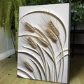 3D Minimalist Wheat Wall Art by Tailored Canvases