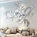 3D Mirror Flower Removable Wall Sticker by DailySale