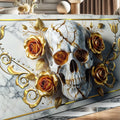 3D Rose and Skull Wall Art II by Tailored Canvases