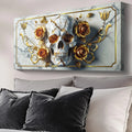 3D Rose and Skull Wall Art II by Tailored Canvases