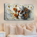 3D Rose and Skull Wall Art II by Tailored Canvases