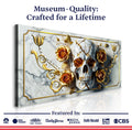 3D Rose and Skull Wall Art II by Tailored Canvases