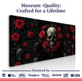 3D Rose and Skull Wall Art III by Tailored Canvases
