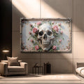 3D Rose And Skull Wall Art V by Tailored Canvases