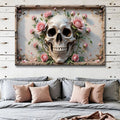 3D Rose And Skull Wall Art V by Tailored Canvases