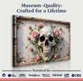 3D Rose And Skull Wall Art V by Tailored Canvases