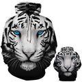 3D Tiger Print Unisex Sweatshirts by DailySale