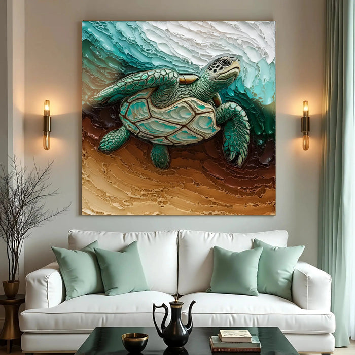 3D Turtle Wall Art by Tailored Canvases