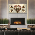 3D Vintage Skull Wall Art by Tailored Canvases