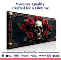 3D Vintage Skull Wall Art III by Tailored Canvases