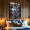 3D Wolf Collage Wall Art by Tailored Canvases