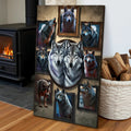 3D Wolf Collage Wall Art by Tailored Canvases