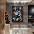 3D Wolf Collage Wall Art III by Tailored Canvases