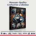 3D Wolf Collage Wall Art III by Tailored Canvases