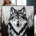 3D Wolf Wall Art IV by Tailored Canvases