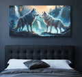3D Wolves Wall Art IV by Tailored Canvases