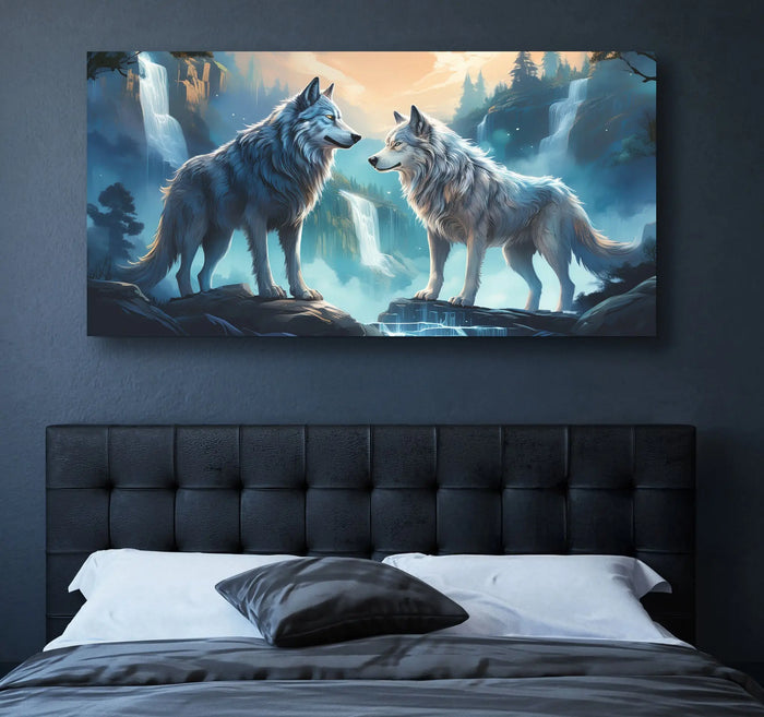 3D Wolves Wall Art IV by Tailored Canvases