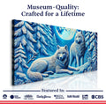 3D Wolves Wall Art V by Tailored Canvases