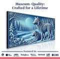 3D Wolves Wall Art VI by Tailored Canvases