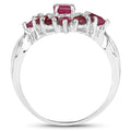 2.89 Carat Genuine Ruby .925 Sterling Silver Ring by Bids.com