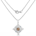 3.00 Carat Genuine Smoky Quartz, Blue Topaz and White Topaz .925 Sterling Silver Pendant by Bids.com