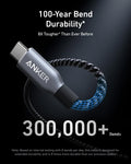 Anker Prime USB-C to USB-C Cable (240W, Upcycled-Braided) by Anker