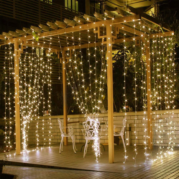 3M 300 LEDs String Curtain Light with Remote by DailySale
