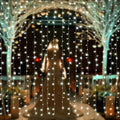 3Mx3M White 300 LED Curtain Fairy String Light 8 Models Garden Patio Party Decoration by DailySale
