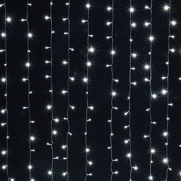 3Mx3M White 300 LED Curtain Fairy String Light 8 Models Garden Patio Party Decoration by DailySale