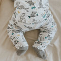 3pc footie set | koala vintage aqua & heather grey by Finn + Emma