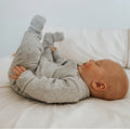 3pc footie set | vintage aqua periwinkle & heather grey by Finn + Emma