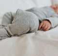 3pc footie set | vintage aqua periwinkle & heather grey by Finn + Emma