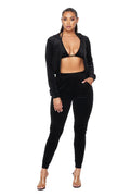 3 PC Velour Hoody Suit by The House of Stylez
