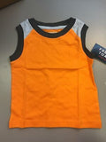 French Toast Boys’ Muscle Tee, Colorblocked Autumn Glory, 12Months by Vanessa Jane