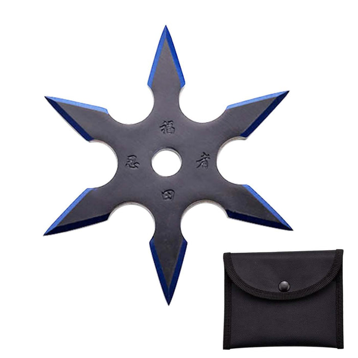 4" 6 Points Throwing Star with Pouch by DailySale