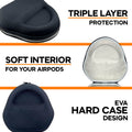 CentralSound Hard Cover Carrying Case for Apple AirPods Max Headphones Black by CentralSound