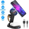 4-in-1 15W Foldable Magnetic Wireless Charging Station by DailySale