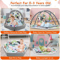 4-in-1 Baby Gym Play Mat Ball Pit with Pillow 18 Balls 9 Toys for 0-3 Years Old by DailySale