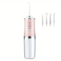 4-in-1 Cordless Water Flossers Oral Irrigator With DIY Mode 4 Jet Tips by DailySale