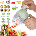 4-in-1 Handheld Electric Vegetable Chopper, Grinder, Slicer and Dicer by DailySale