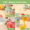 4-in-1 Handheld Electric Vegetable Chopper, Grinder, Slicer and Dicer by DailySale