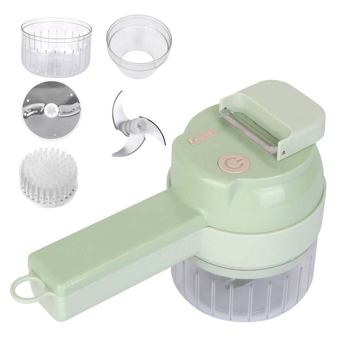4-in-1 Handheld Electric Vegetable Chopper, Grinder, Slicer and Dicer by DailySale