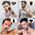 4-in-1 IPX7 Waterproof Beard Trimmer Cordless Razor for Men by DailySale