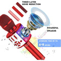 4-in-1 Karaoke Machine Microphone with LED Lights by DailySale