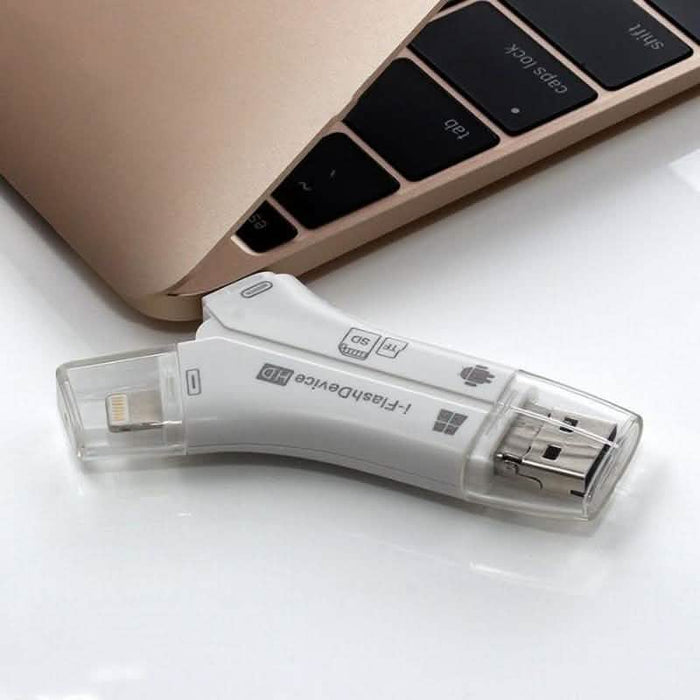 4-in-1 Media Transfer Card Reader with Memory Card by DailySale